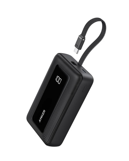 20,000mAh Fast Charging Power Bank with Built-In USB-C Cable