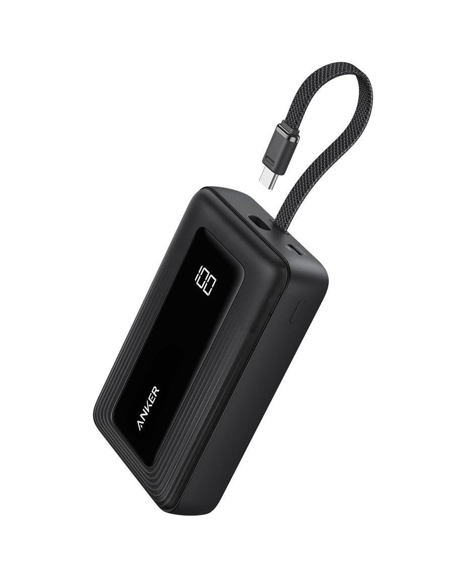 20,000mAh Fast Charging Power Bank with Built-In USB-C Cable