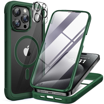 Miracase Full Body for iPhone All Series Glass Case
