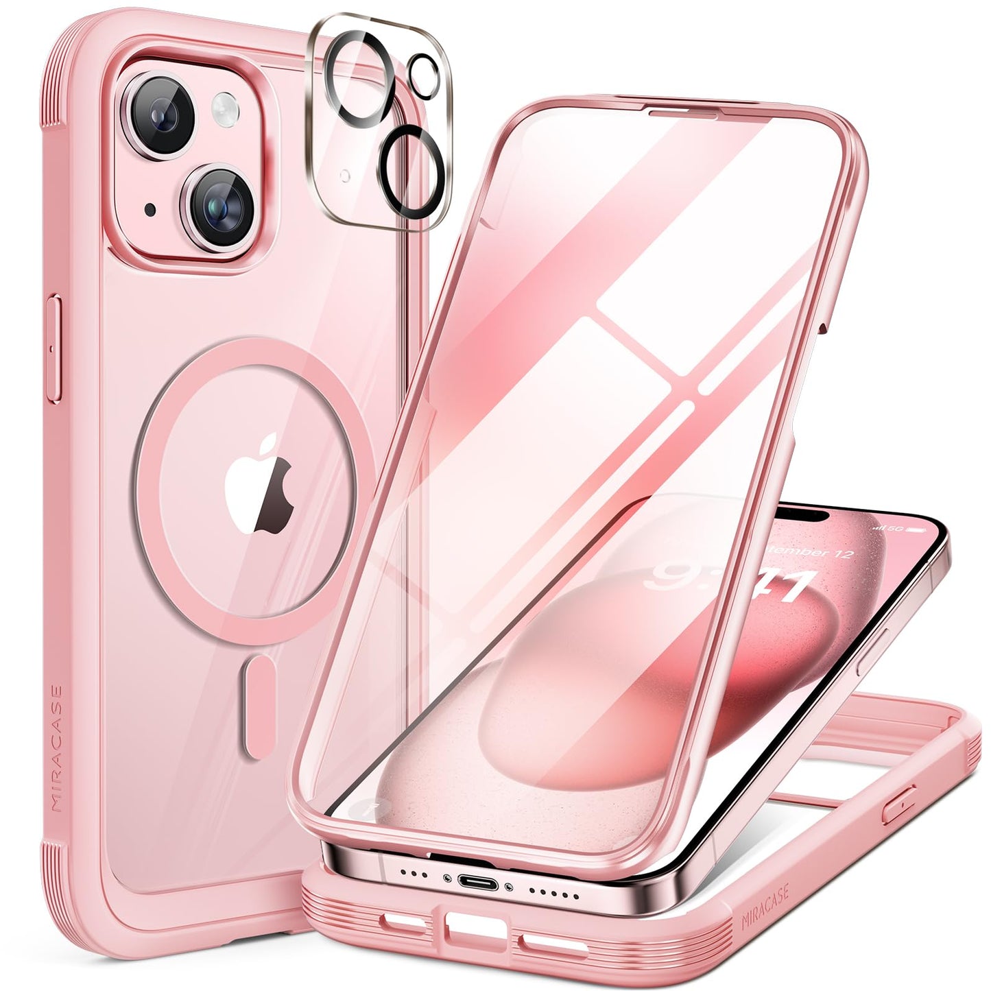 Miracase Full Body for iPhone All Series Glass Case