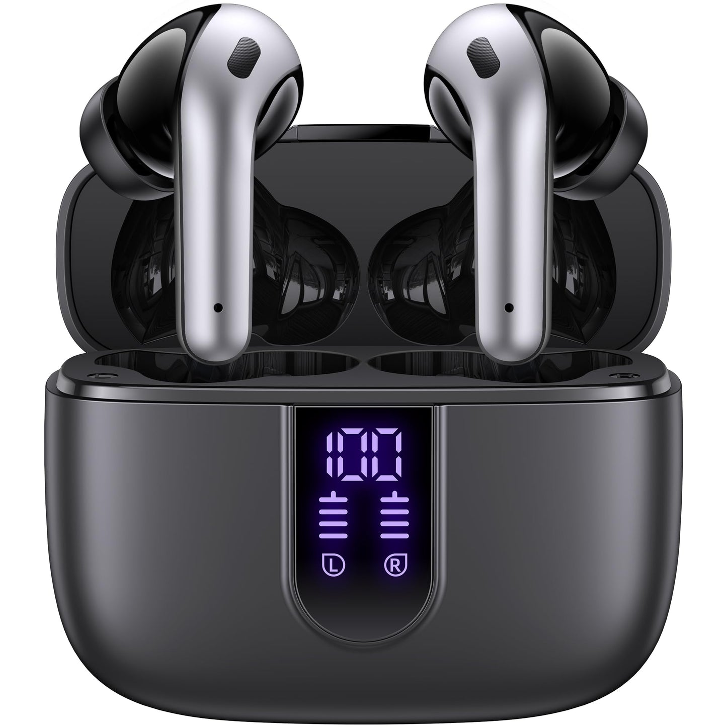 Wireless Earbuds with 60-Hour Playtime and Charging Case