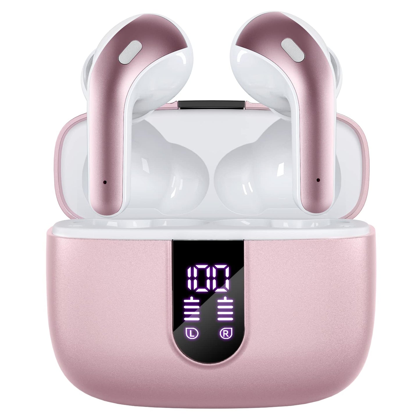 Wireless Earbuds with 60-Hour Playtime and Charging Case