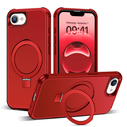 Translucent Magnetic Ring Stand Phone Case with Grip