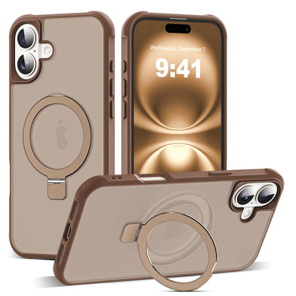 Translucent Magnetic Ring Stand Phone Case with Grip