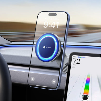 Foldable MagSafe Tesla Car Phone Mount with Strong Magnet