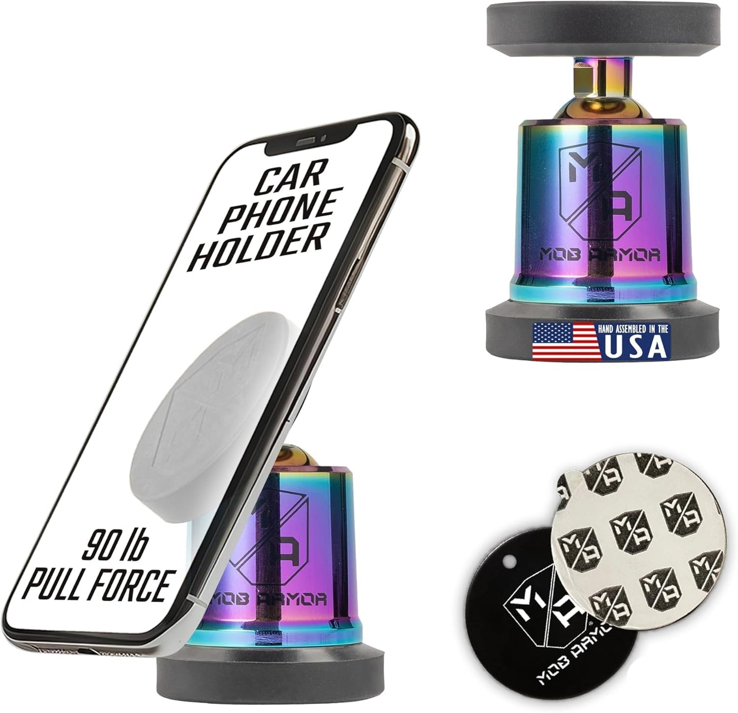 Magnetic Car Phone Mount with 360° Rotation