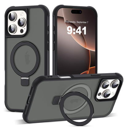 Translucent Magnetic Ring Stand Phone Case with Grip
