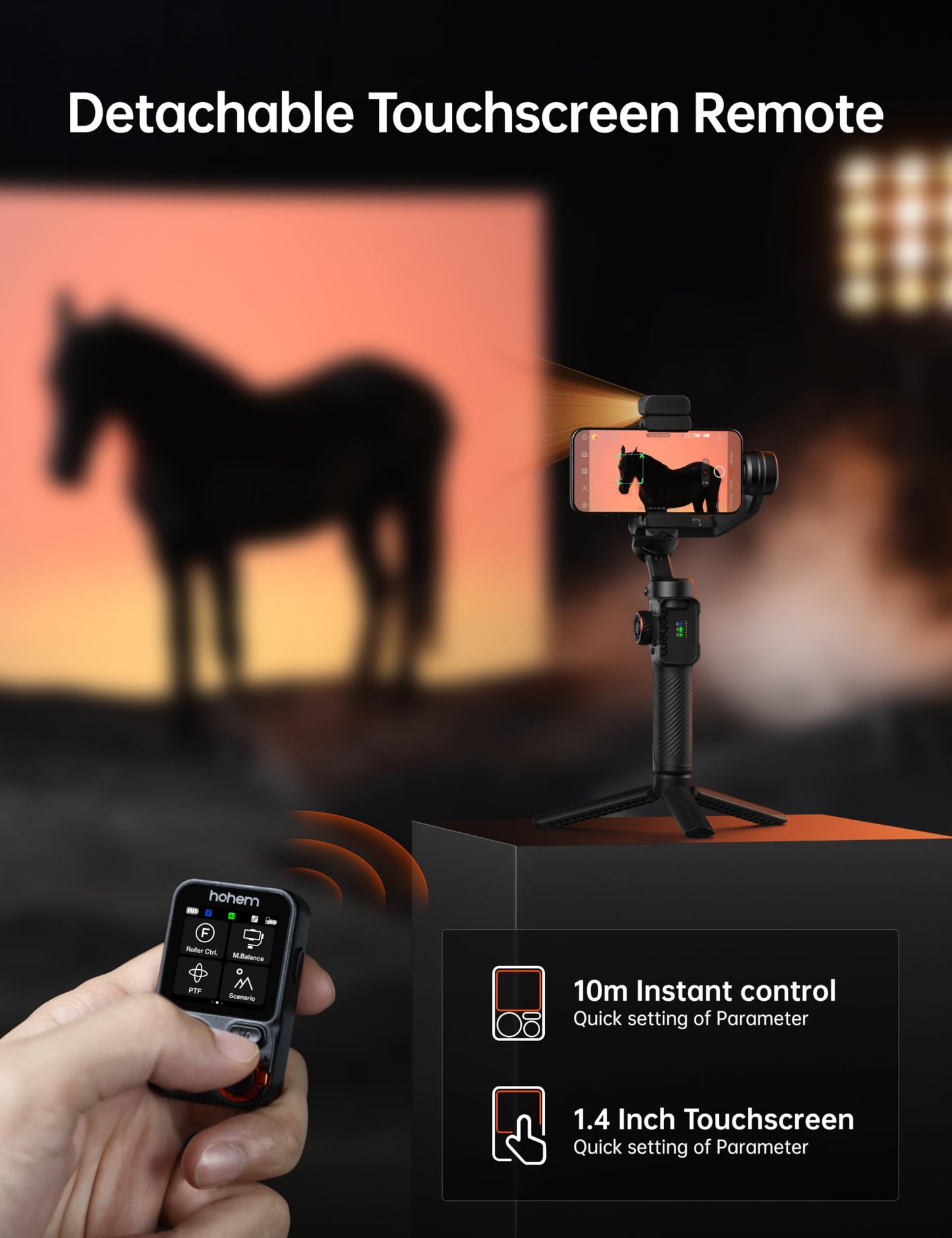 3-Axis AI Tracking Phone Gimbal Stabilizer