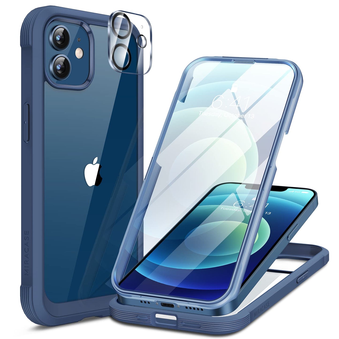 Miracase Full Body for iPhone All Series Glass Case