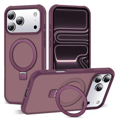 Translucent Magnetic Ring Stand Phone Case with Grip