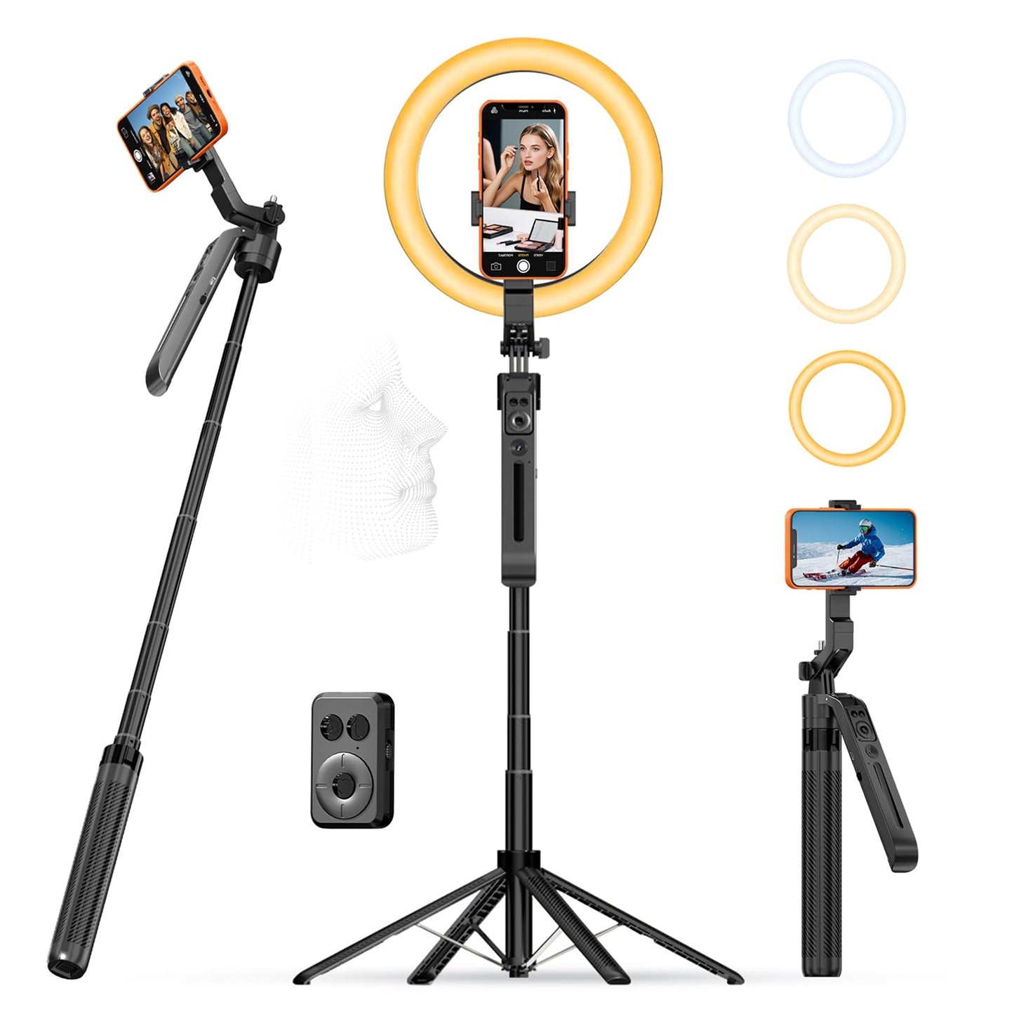 Auto Face Tracking Selfie Stick Phone Tripod