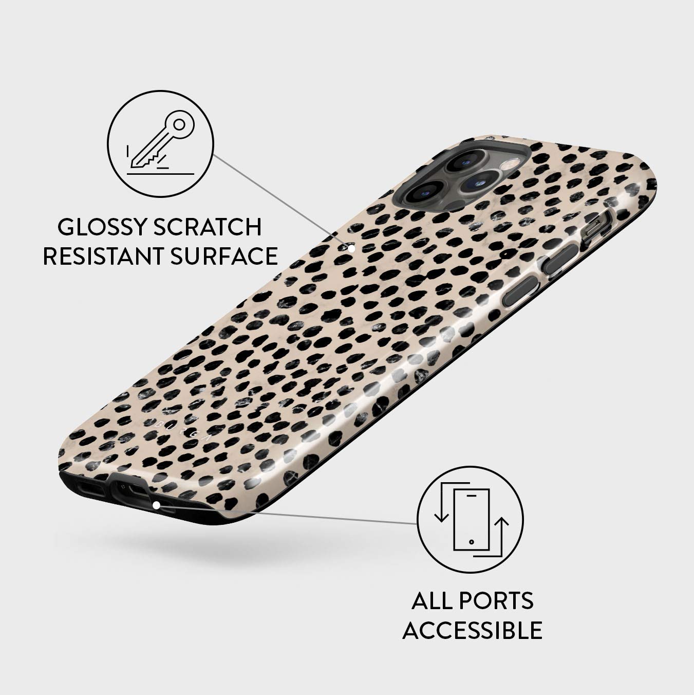 BURGA Unisex Phone Case for iPhone ProMax