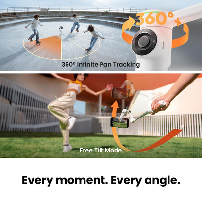 AI Tracking Phone Gimbal Stabilizer
