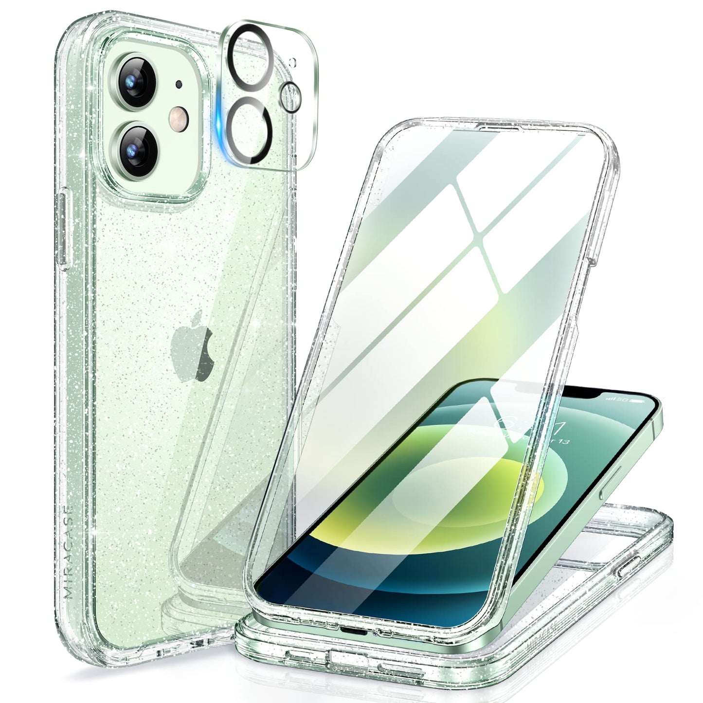 Miracase Full Body for iPhone All Series Glass Case