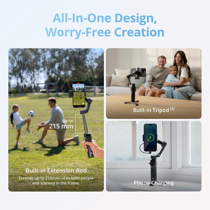 3-Axis Phone Gimbal Stabilizer with Tracking