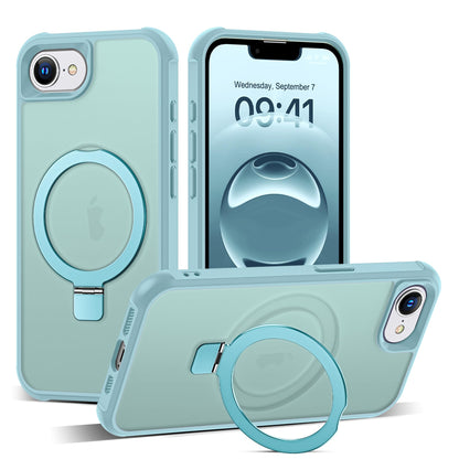 Translucent Magnetic Ring Stand Phone Case with Grip