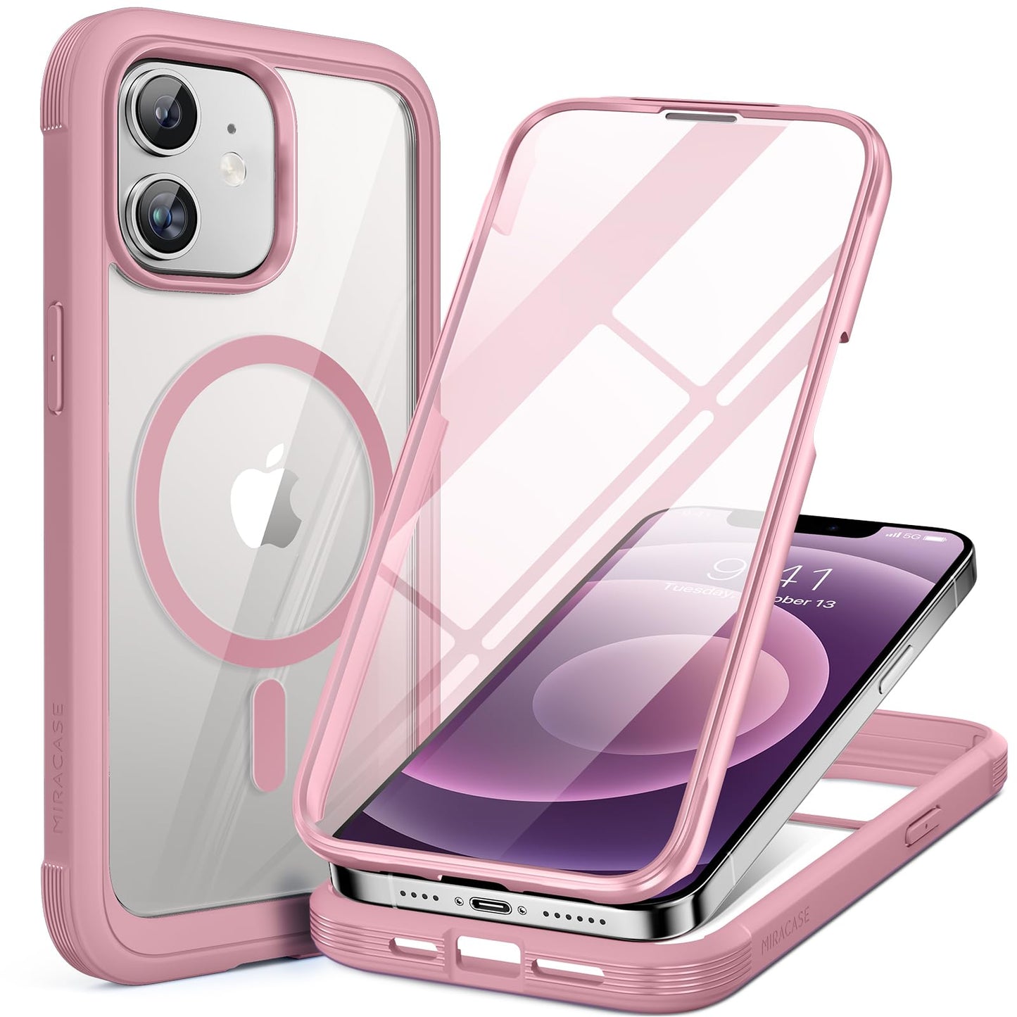 Miracase Full Body for iPhone All Series Glass Case