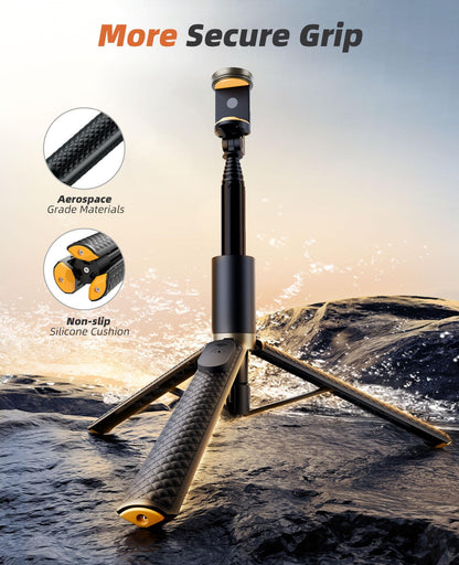 Portable Phone Tripod Selfie Stick with Remote