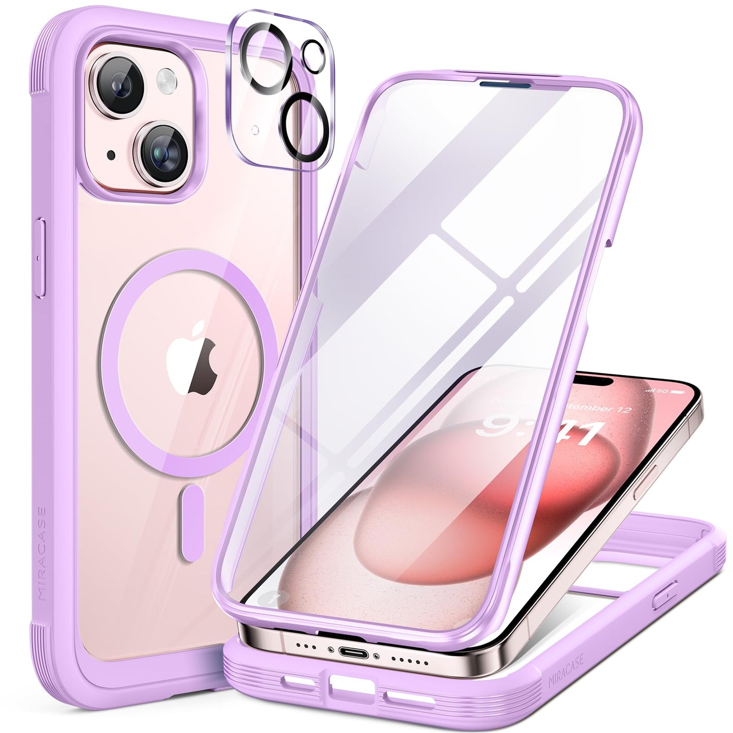 Miracase Full Body for iPhone All Series Glass Case