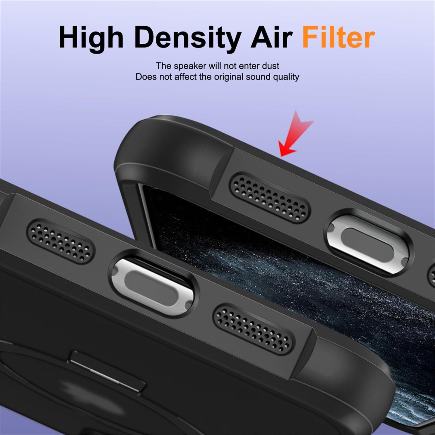 Translucent Magnetic Ring Stand Phone Case with Grip