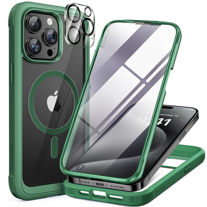 Miracase Full Body for iPhone All Series Glass Case