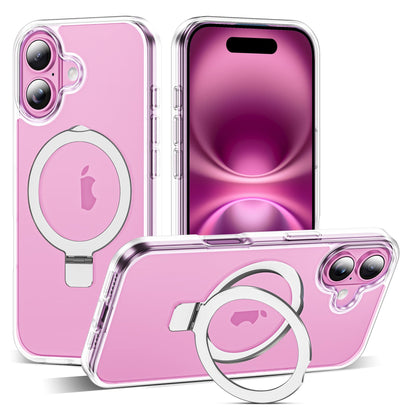 Translucent Magnetic Ring Stand Phone Case with Grip