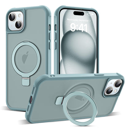 Translucent Magnetic Ring Stand Phone Case with Grip