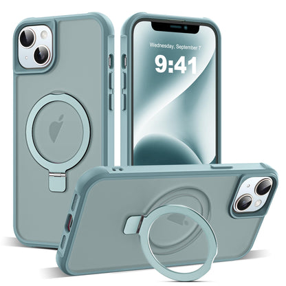 Translucent Magnetic Ring Stand Phone Case with Grip