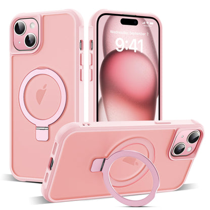 Translucent Magnetic Ring Stand Phone Case with Grip