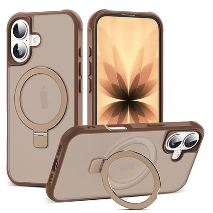 Translucent Magnetic Ring Stand Phone Case with Grip