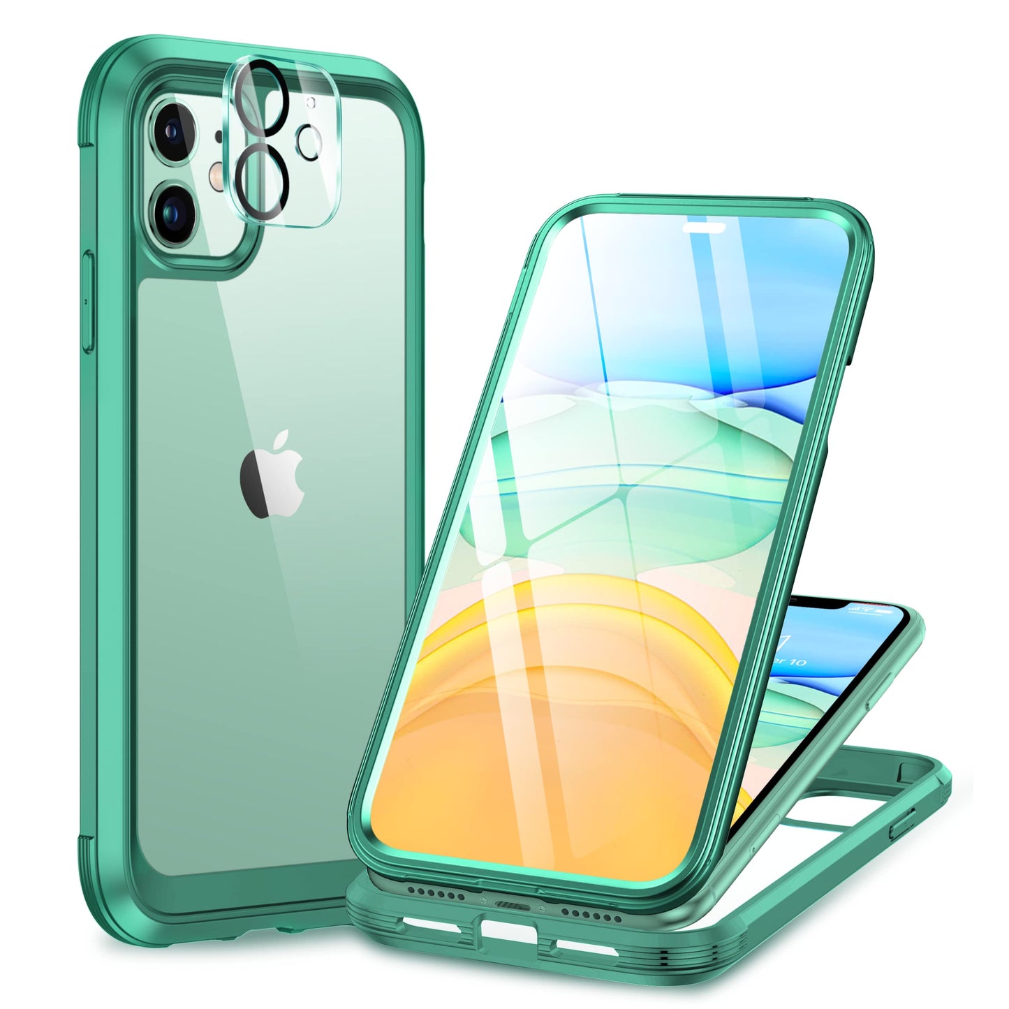 Miracase Full Body for iPhone All Series Glass Case