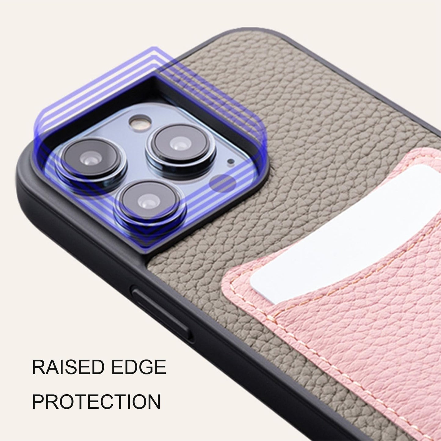 Leather Card Slot Phone Case with Anti-Drop Protection