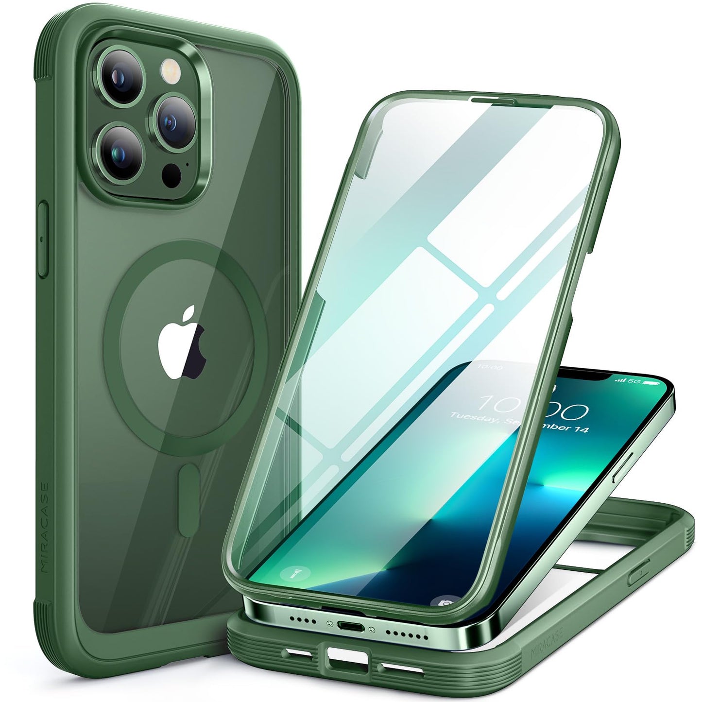 Miracase Full Body for iPhone All Series Glass Case