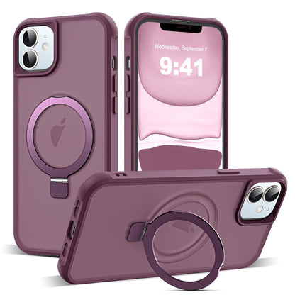 Translucent Magnetic Ring Stand Phone Case with Grip