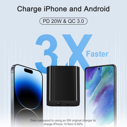 20W USB-C Wall Charger Block 4-Pack