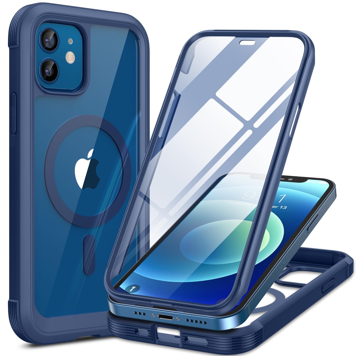 Miracase Full Body for iPhone All Series Glass Case