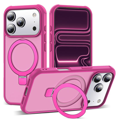 Translucent Magnetic Ring Stand Phone Case with Grip