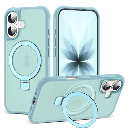 Translucent Magnetic Ring Stand Phone Case with Grip