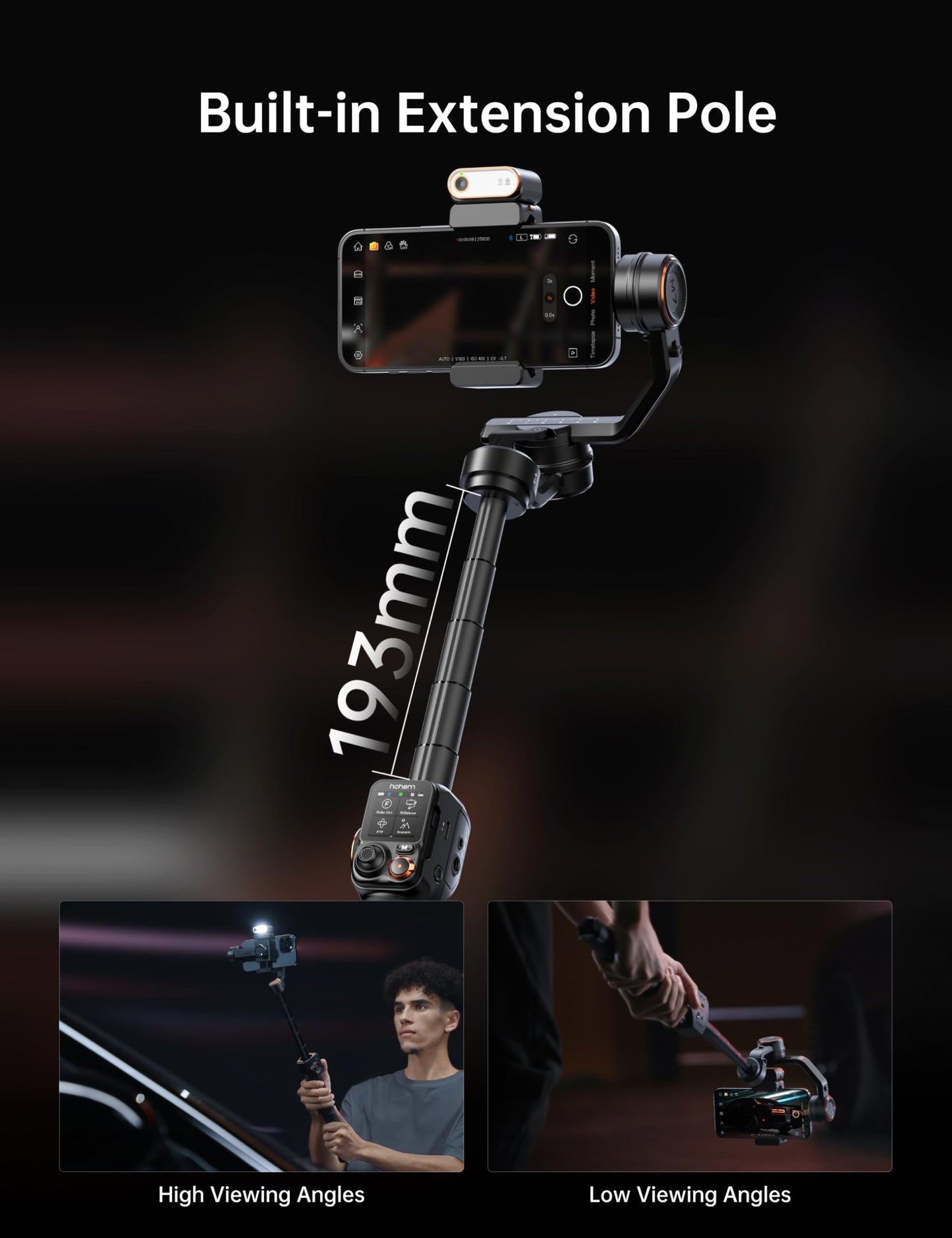 3-Axis AI Tracking Phone Gimbal Stabilizer