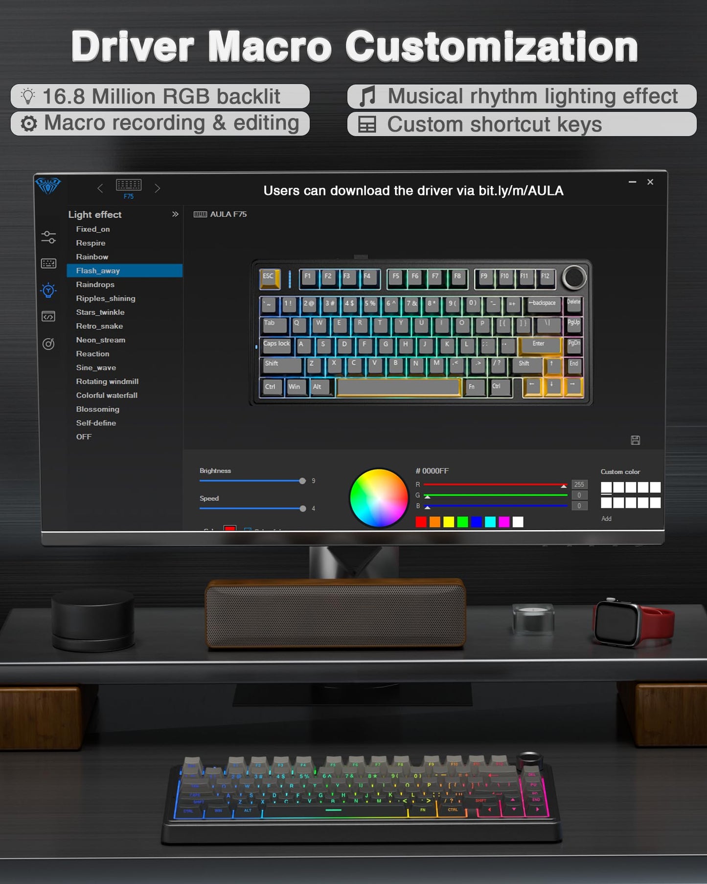 Wireless Hot Swappable RGB Mechanical Keyboard