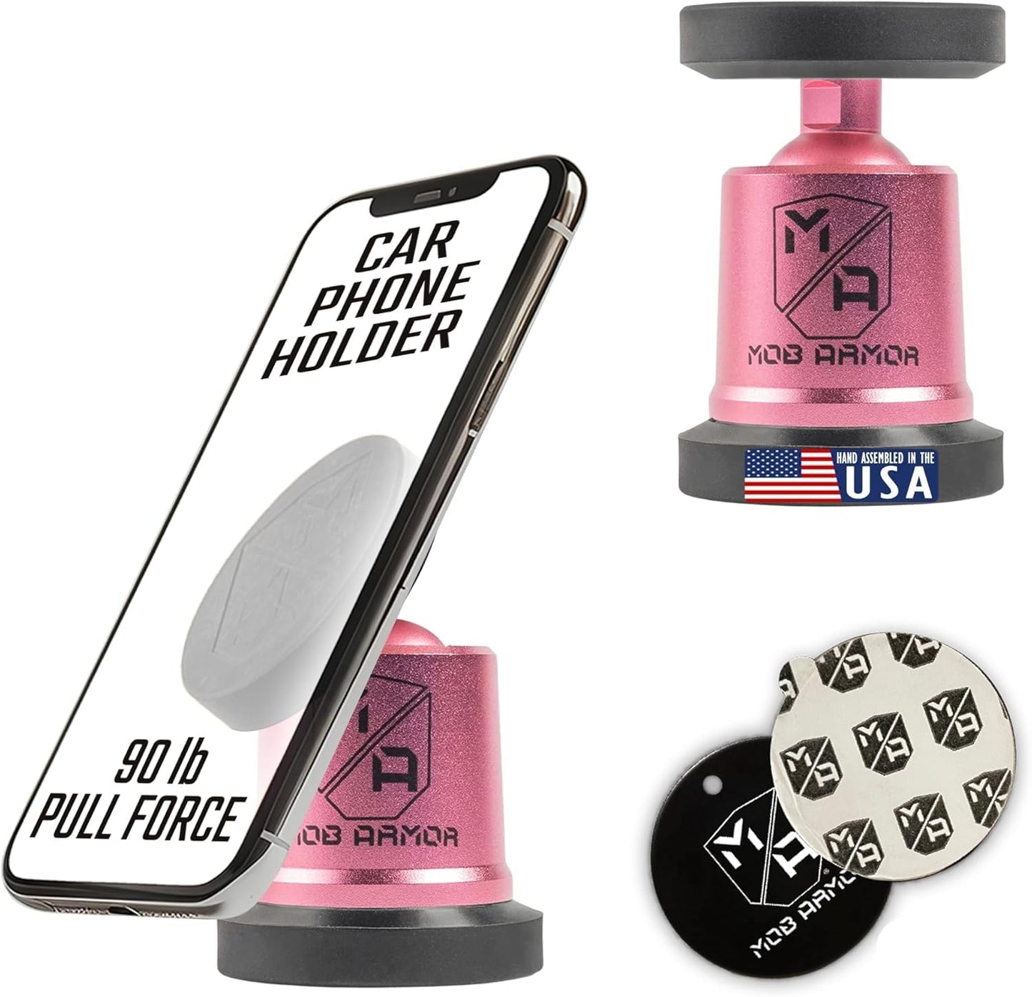 Magnetic Car Phone Mount with 360° Rotation