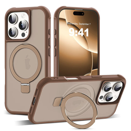 Translucent Magnetic Ring Stand Phone Case with Grip
