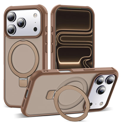 Translucent Magnetic Ring Stand Phone Case with Grip