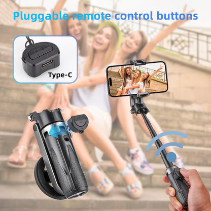 Portable MagSafe Tripod Selfie Stick with Remote