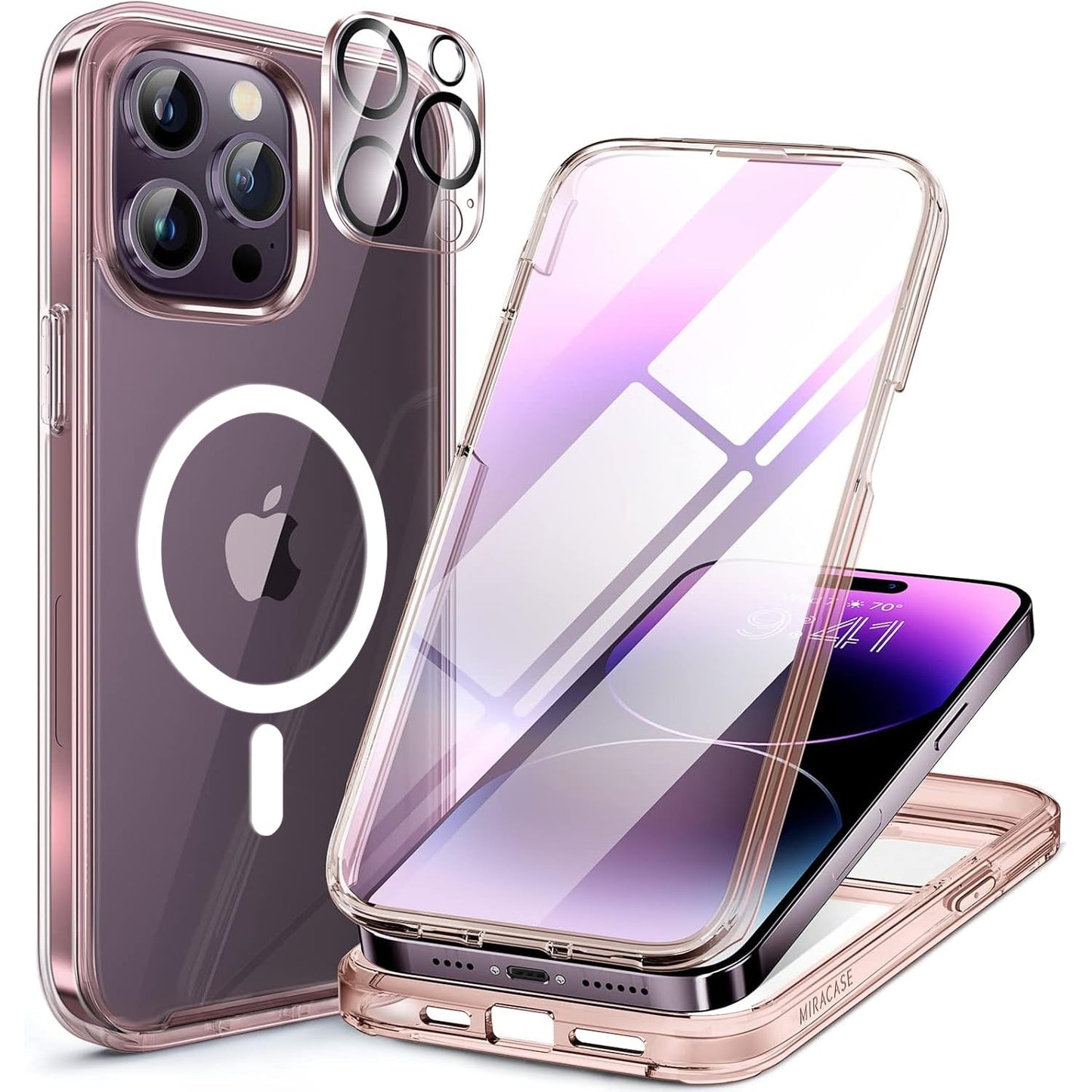 Miracase Full Body for iPhone All Series Glass Case