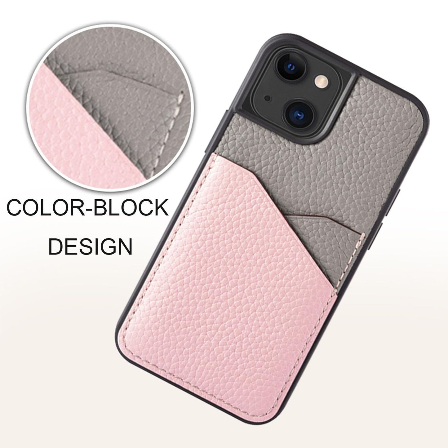Leather Card Slot Phone Case with Anti-Drop Protection