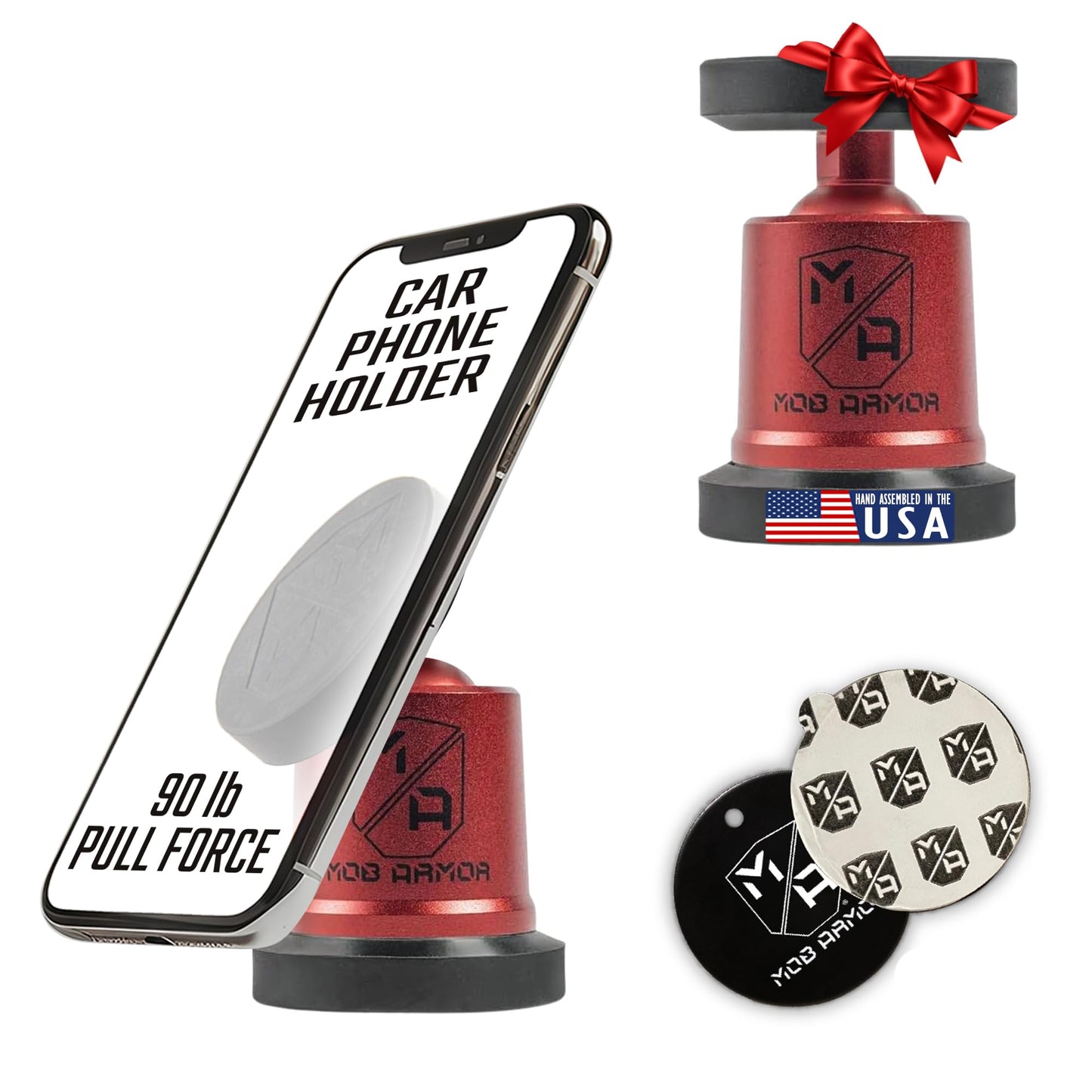 Magnetic Car Phone Mount with 360° Rotation