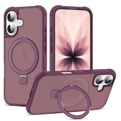 Translucent Magnetic Ring Stand Phone Case with Grip