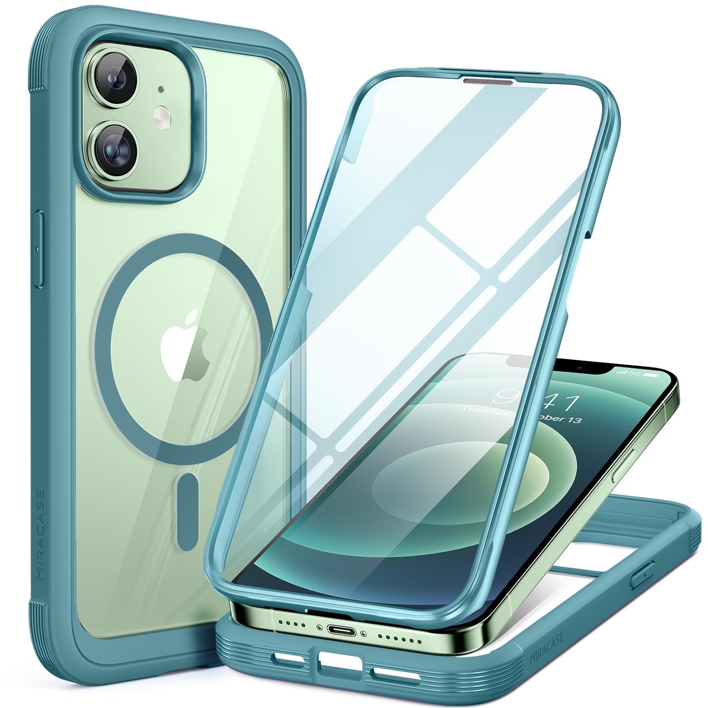 Miracase Full Body for iPhone All Series Glass Case
