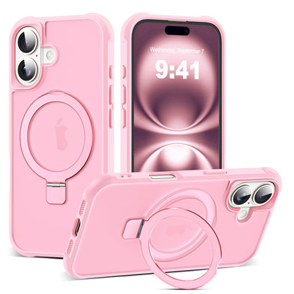 Translucent Magnetic Ring Stand Phone Case with Grip